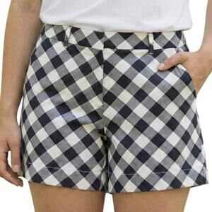Ann Taylor Factory Gingham Plaid Shorts Size 16